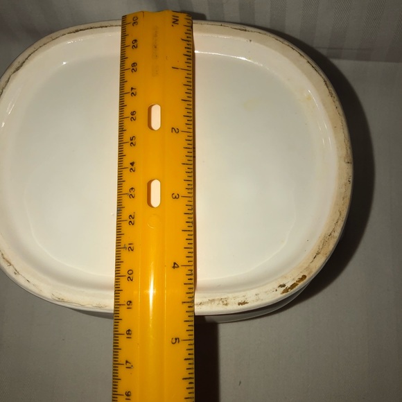 Retro/ vintage gray boat / soup tureen Riva Designs Tulips red/blue/yellow - Picture 15 of 15